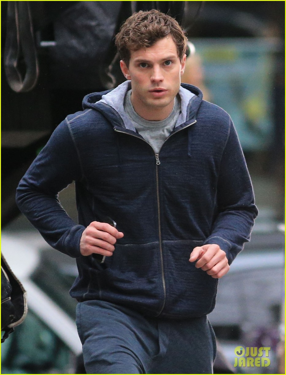 Stars On The Set Of 'Fifty Shades Of Grey'